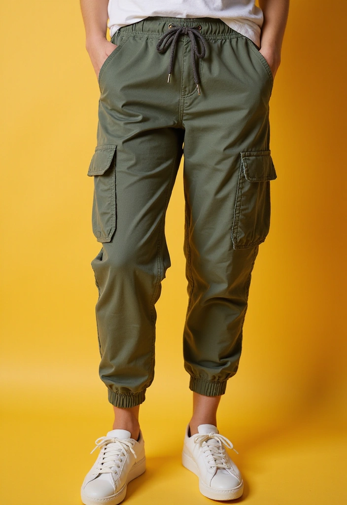 22 Sporty Cargo Pants That Combine Comfort and Style Perfectly! - 5. Cargo Pants with Drawstrings