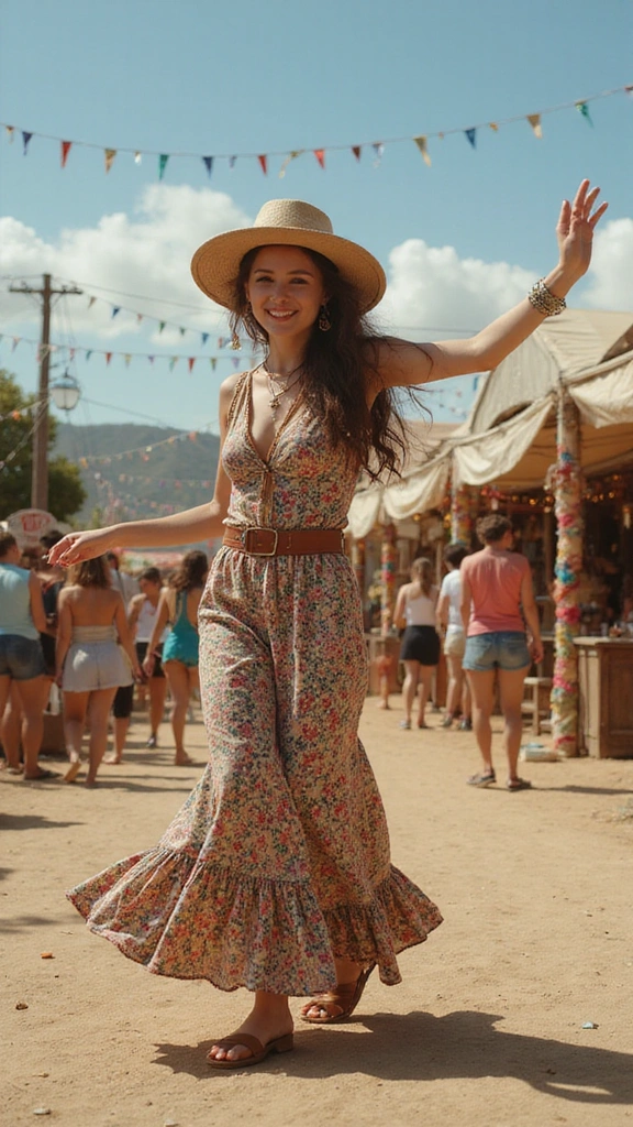 30 Bohemian Long Dresses You'll Want to Wear to Every Festival (Don't Miss #15!) - 4. Retro Boho Chic