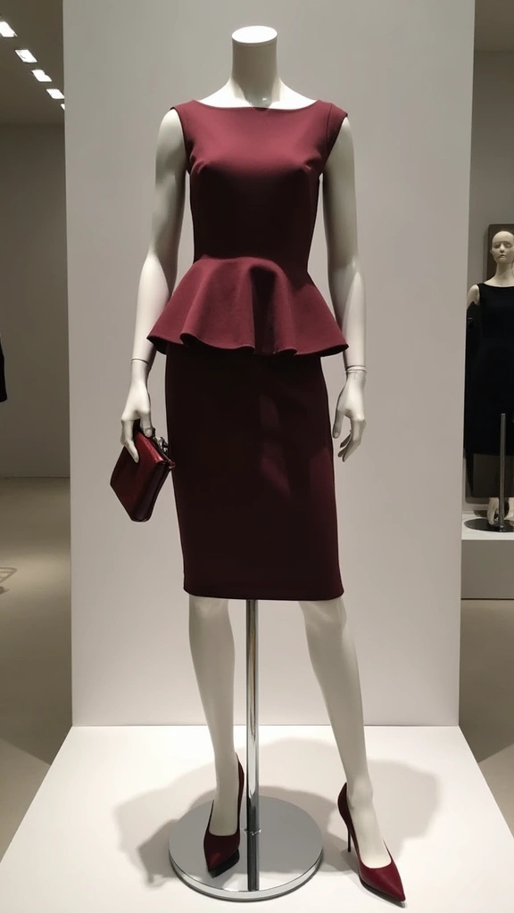 29 Classy Women Dresses That'll Make You the Center of Attention! - 11. Structured Peplum Dress