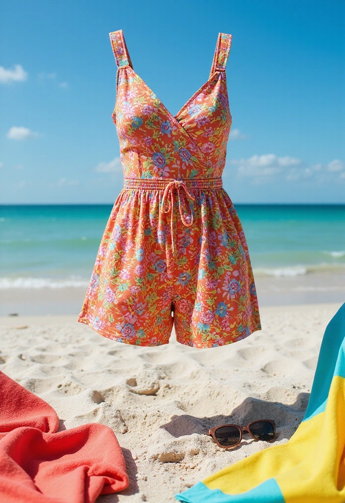 30 Trendy Casual Summer Vacation Outfits for Women That Are Perfect for Wanderlust! - 9. Stylish Romper