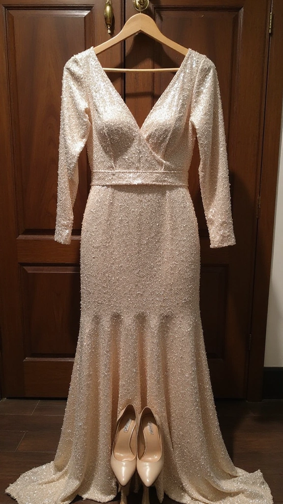 29 Classy Women Dresses That'll Make You the Center of Attention! - 23. Sparkling Sequin Dress