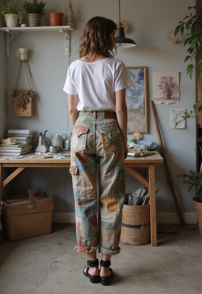 22 Sporty Cargo Pants That Combine Comfort and Style Perfectly! - 11. Cargo Pants with Patches