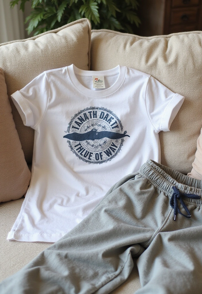 30 Trendy Casual Summer Vacation Outfits for Women That Are Perfect for Wanderlust! - 19. Cool Graphic Tee and Joggers
