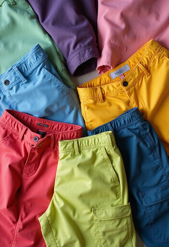 22 Sporty Cargo Pants That Combine Comfort and Style Perfectly! - 18. Versatile Colors in Cargo Pants
