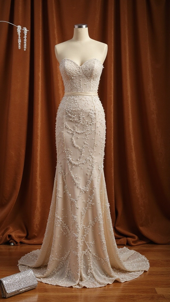 29 Classy Women Dresses That'll Make You the Center of Attention! - 5. Strapless Evening Gown