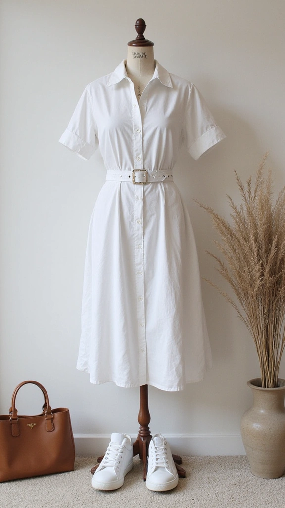 29 Classy Women Dresses That'll Make You the Center of Attention! - 19. Classic Shirt Dress