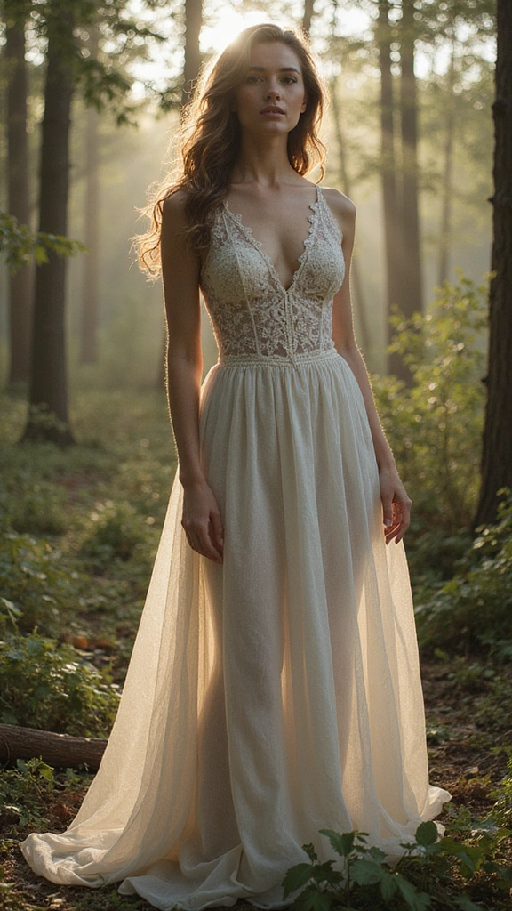 30 Bohemian Long Dresses You'll Want to Wear to Every Festival (Don't Miss #15!) - 2. Ethereal Lace Overlay