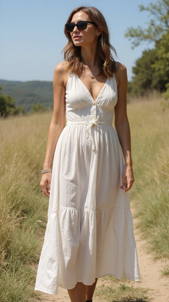 30 Casual Night Out Outfits That Will Make You the Star of the Night! - 3. Flowy Midi Dress