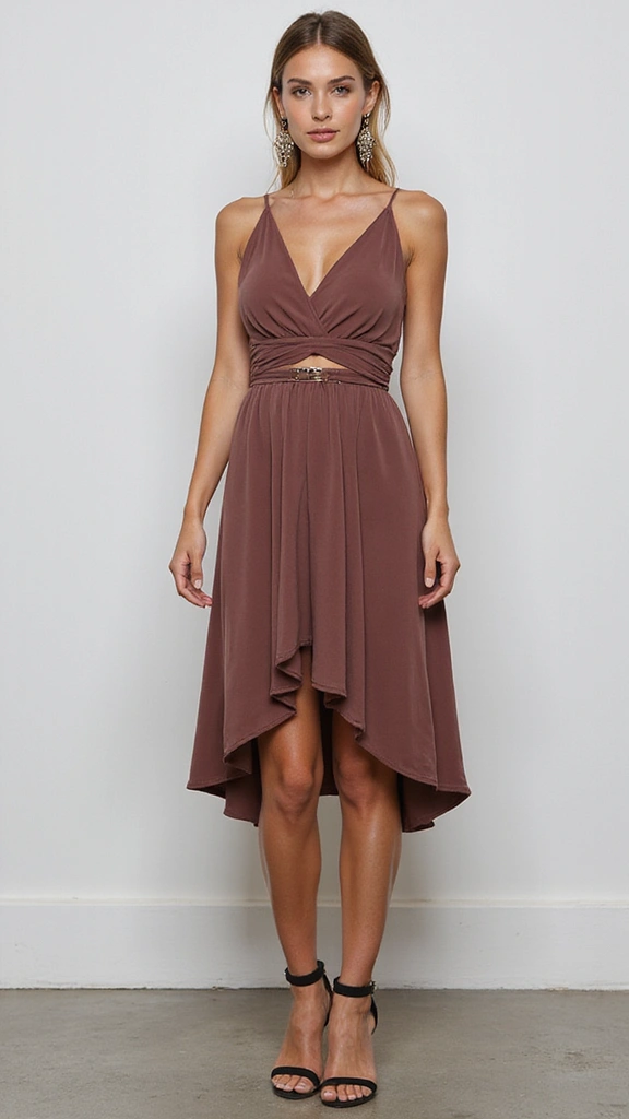 29 Classy Women Dresses That'll Make You the Center of Attention! - 17. Eye-Catching Asymmetrical Dress