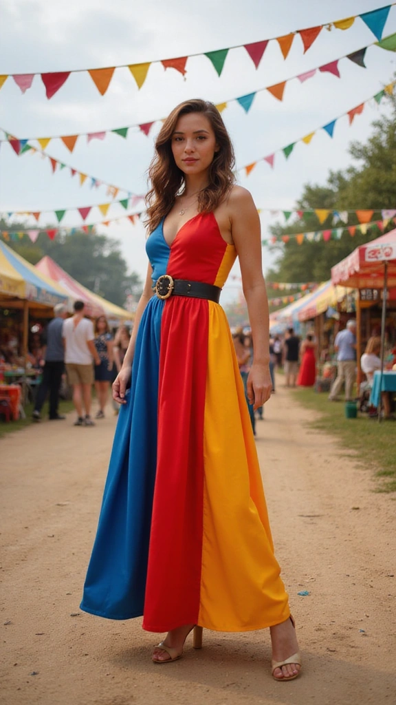 30 Bohemian Long Dresses You'll Want to Wear to Every Festival (Don't Miss #15!) - 8. Bold Color Block