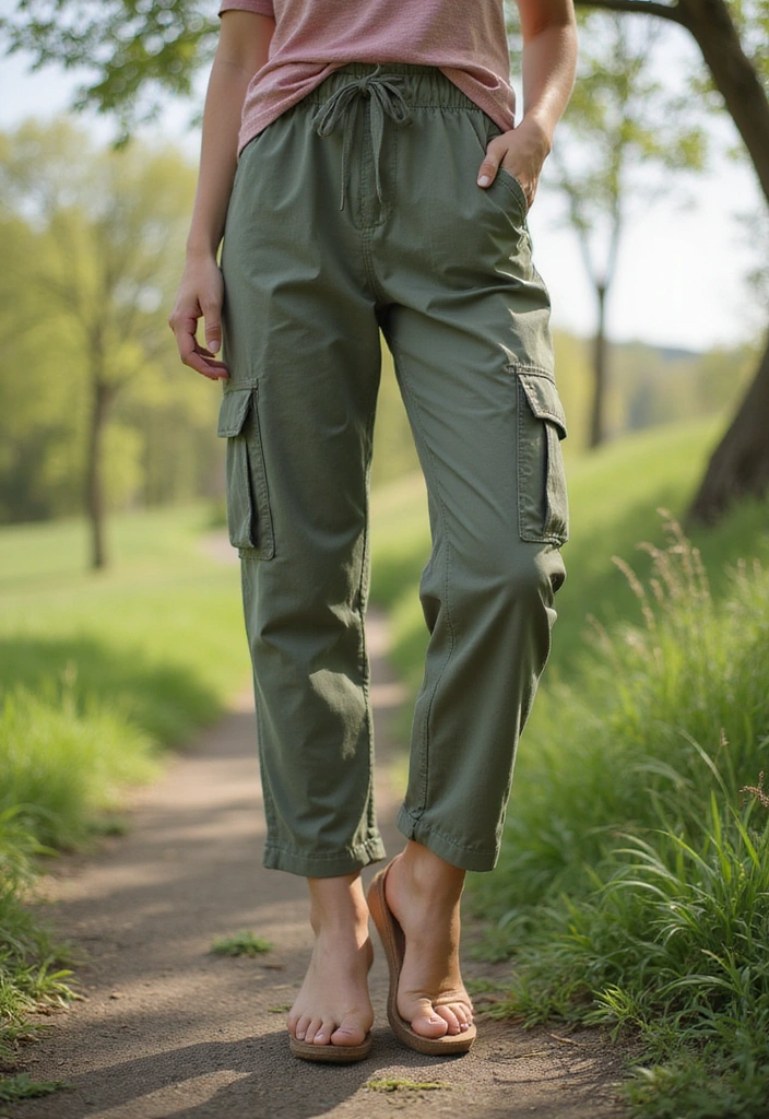 22 Sporty Cargo Pants That Combine Comfort and Style Perfectly! - 19. Eco-Friendly Cargo Pants