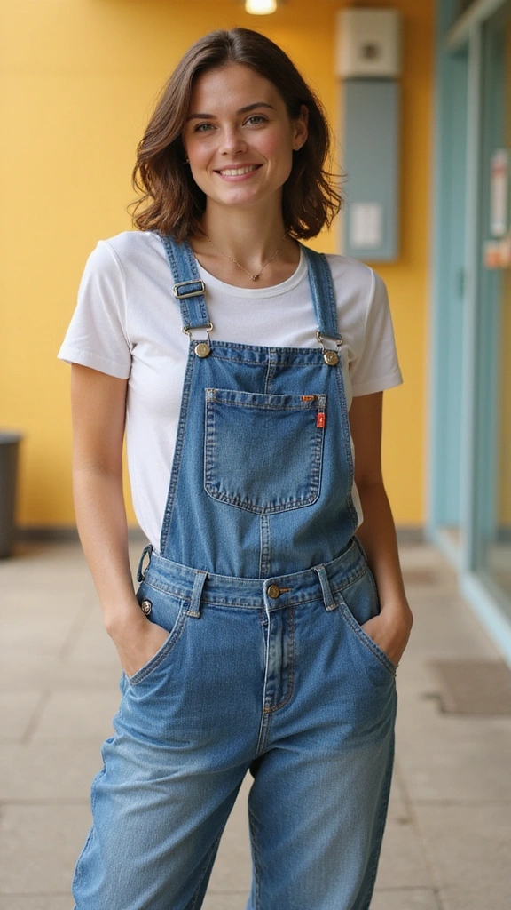 30 Casual Night Out Outfits That Will Make You the Star of the Night! - 13. Relaxed Fit Overalls