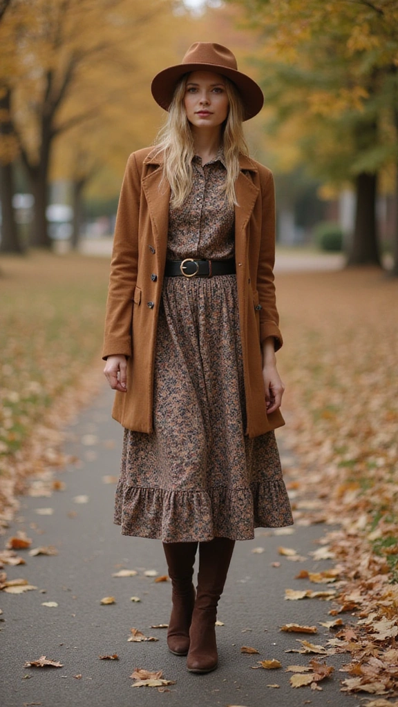25 Fall Outfits Women Will Adore (Get Ready to Turn Heads!) - 24. Vintage Inspired Outfits with a Modern Twist