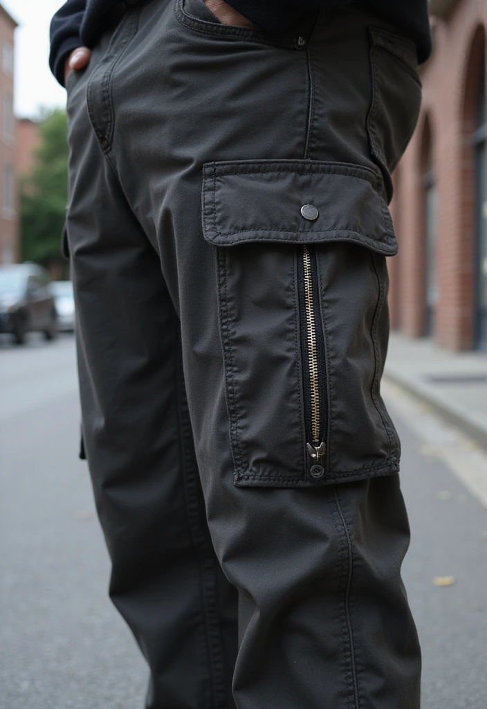 22 Sporty Cargo Pants That Combine Comfort and Style Perfectly! - 8. Cargo Pants with Zippers