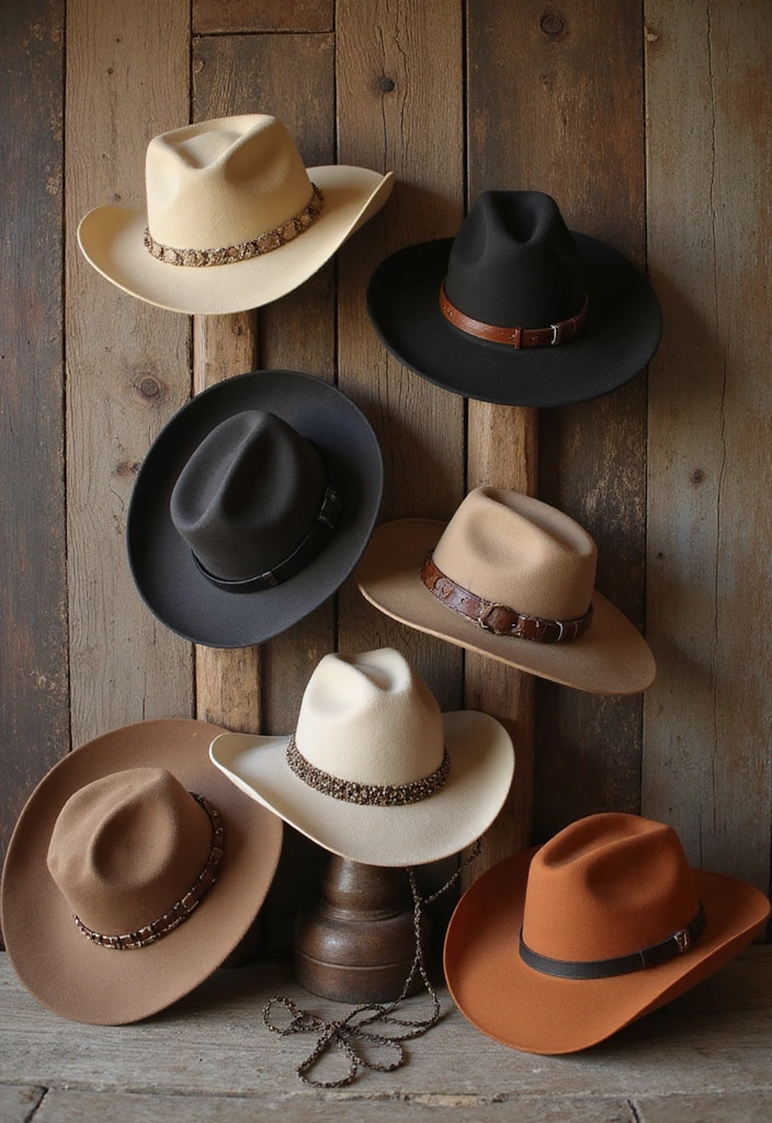 30 Stunning Cowboy Outfits for Women 40+ That Will Turn Heads! - 10. Trendy Cowboy Hats