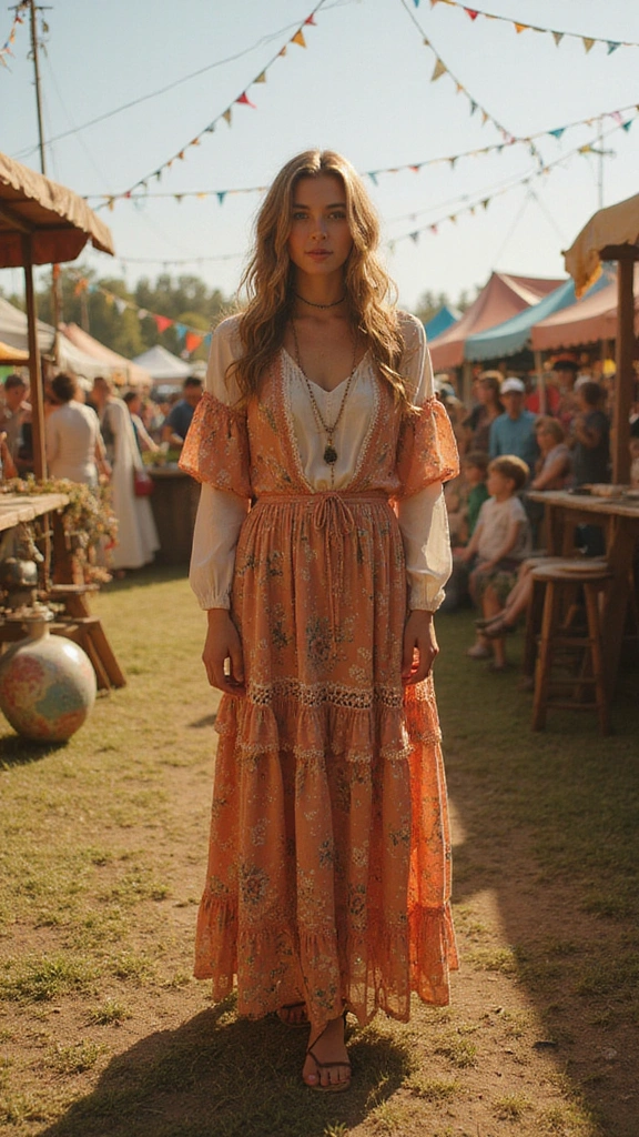 30 Bohemian Long Dresses You'll Want to Wear to Every Festival (Don't Miss #15!) - 24. Vintage-Inspired Boho