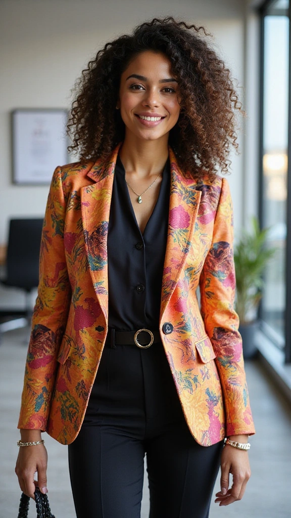 23 Chic Summer Work Outfits for Women in Their 30s (Look Confident & Stylish!) - 8. Statement Blazers