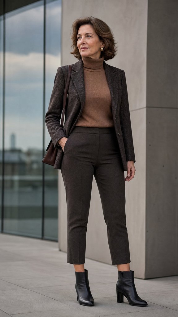 ankle boot cropped trouser styling