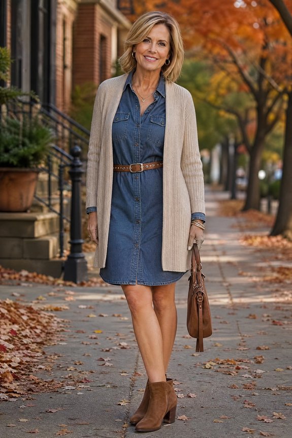 balance cardigan and dress