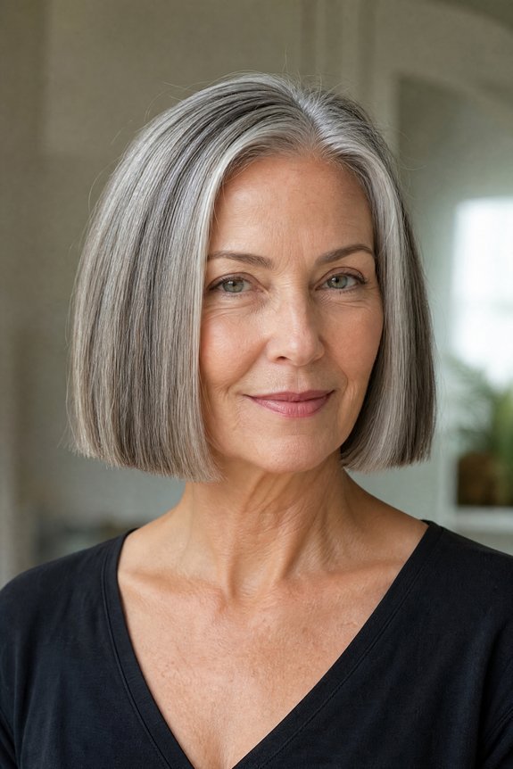 blunt bob adds instant volume