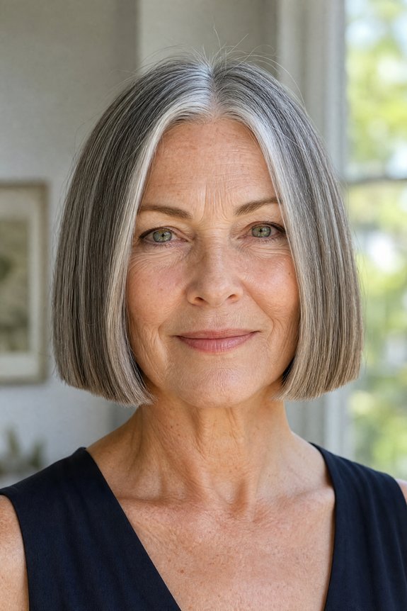 blunt bob intentionally undone look
