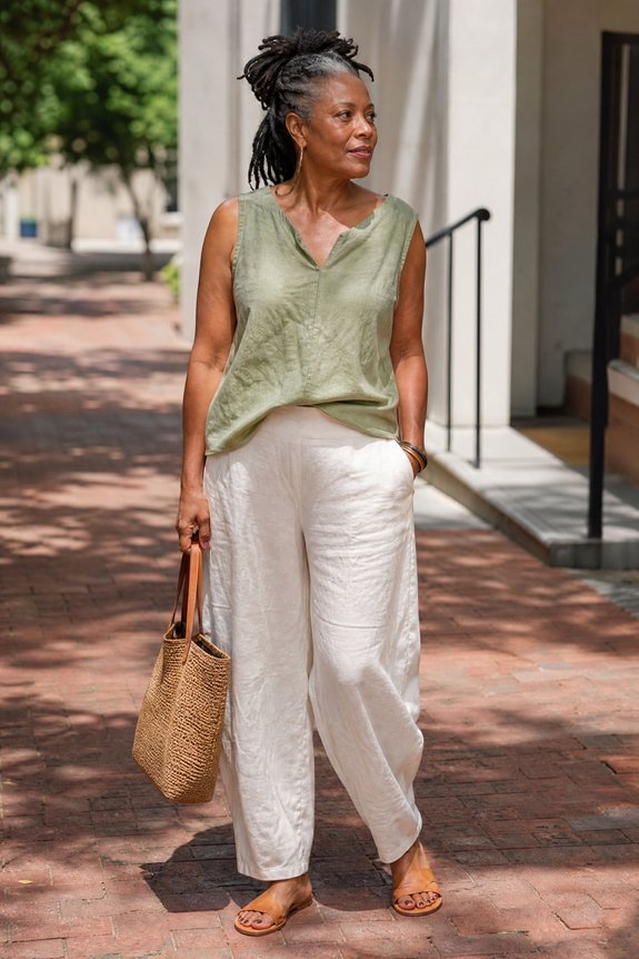 breathable linen keeps you cool