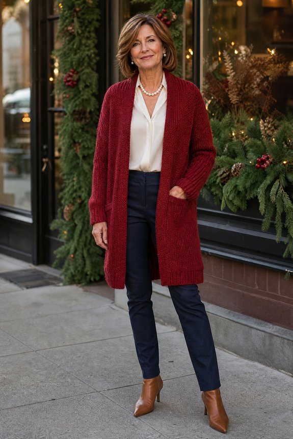 cardigan styled for holidays