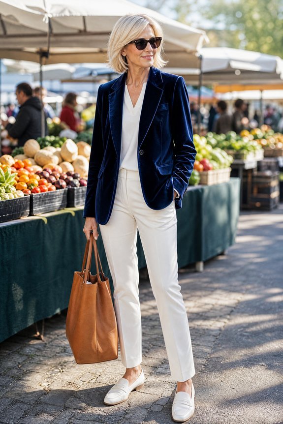 casual daytime velvet styling