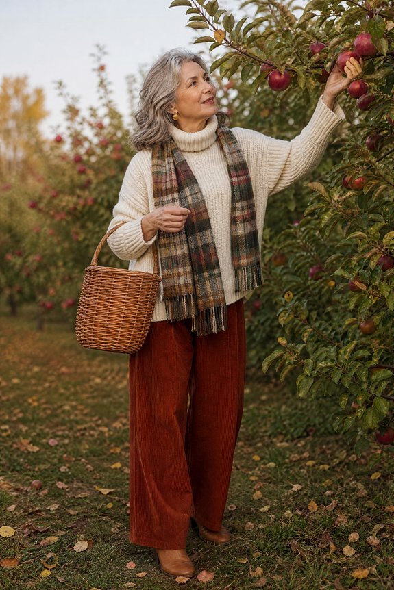 chic apple picking outfits over50