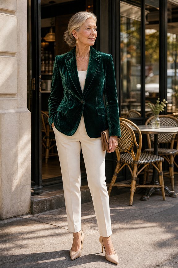 chic velvet styling for 50