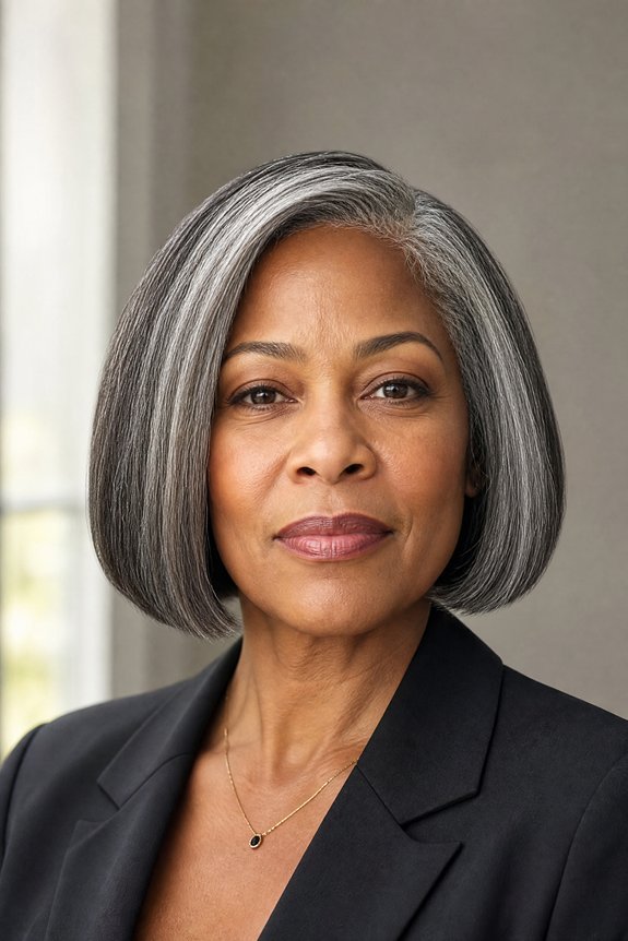 chin length textured bob confidence