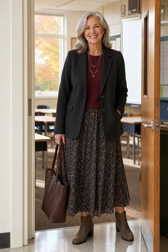 comfortable fall teacher outfits