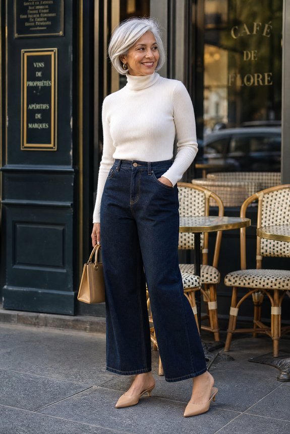 cropped wide leg elevated proportions