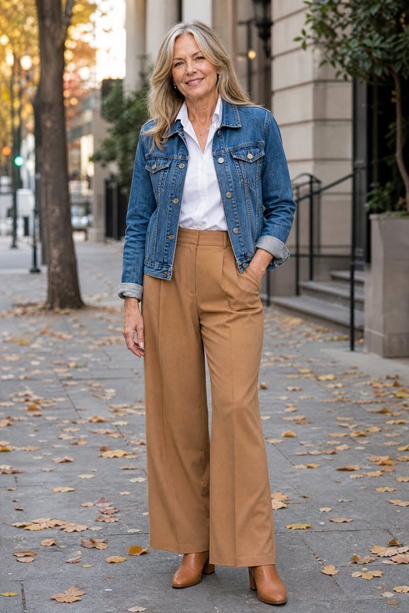 dark wash cropped denim sophistication