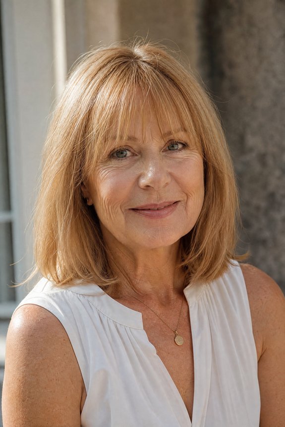 effortless wispy fringe naturally parted