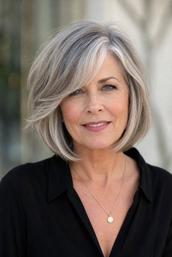 flattering bob haircuts over50