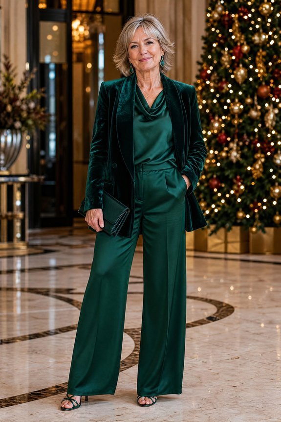 jewel toned monochrome layered elegance