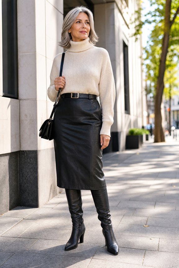knee high boots anchor outfits