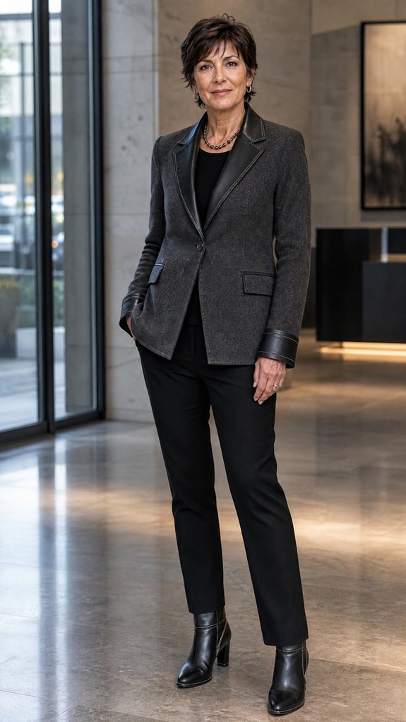 leather trimmed polished winter confidence