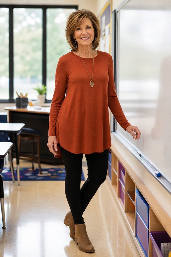 longline tunic with ponte