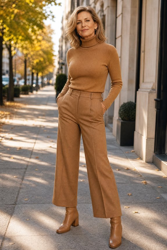 monochrome elongation for boots