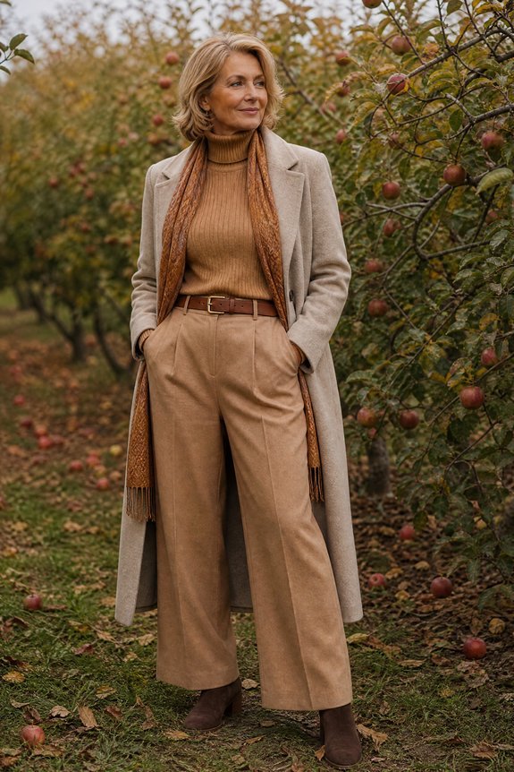monochrome neutral layered autumnal outfit