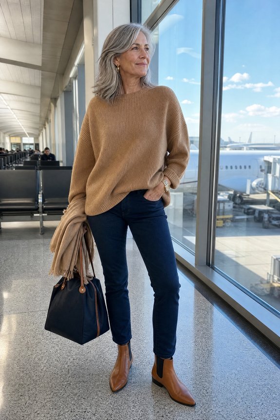 oversized sweater slim jeans