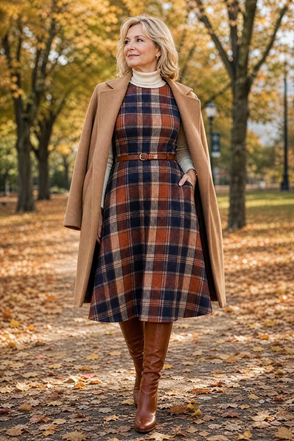 plaid and prints styling