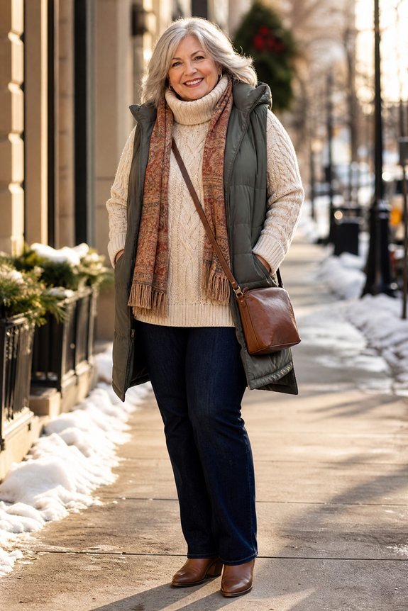 plus size 50 winter outfits