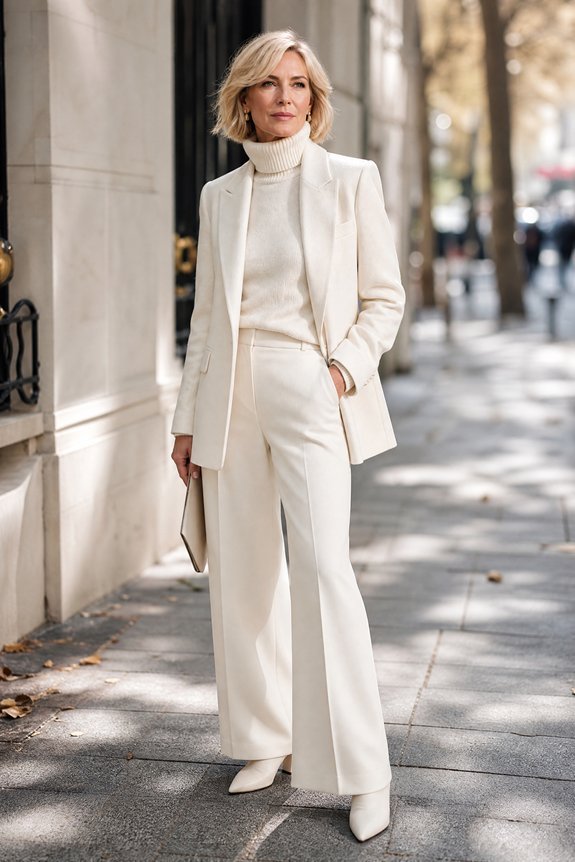 polished layered winter whites
