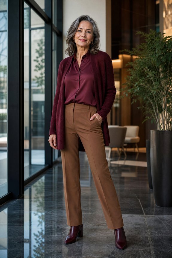 proportioned textured waist defined cardigan
