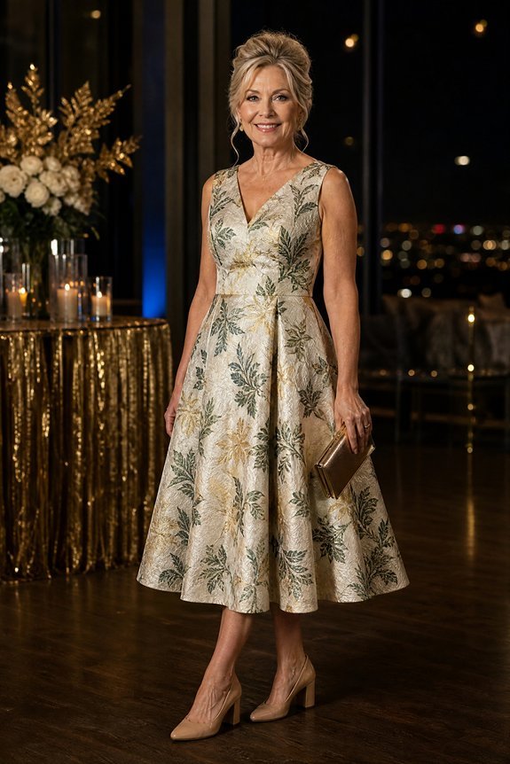 scaled florals in jeweltones