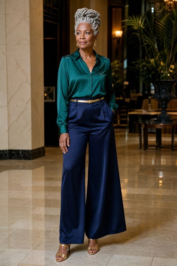 silky tops heels clutch