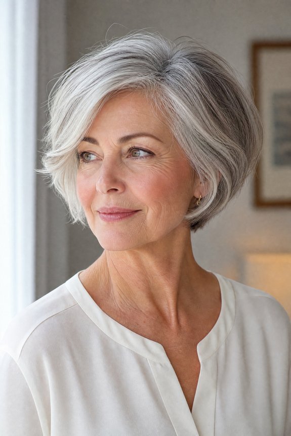 soft layered pixie bob blend